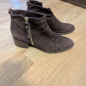 Brown Suede Ankle Boots